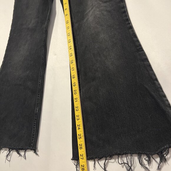 we the free People jeans Denim Women Black Size 28 Ankle Flare Casual Low Rise - Picture 5 of 6